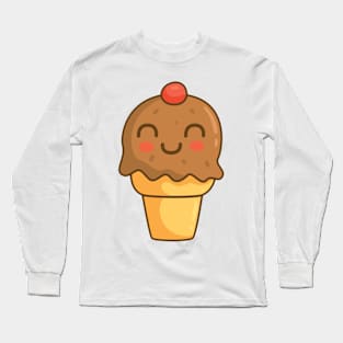 Ice Cream Cone Long Sleeve T-Shirt